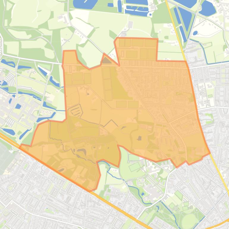 Kaart van de buurt Bolhaar.