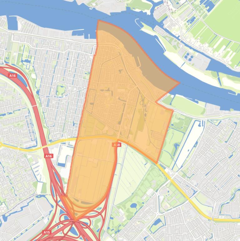 Kaart van de buurt Bolnes.