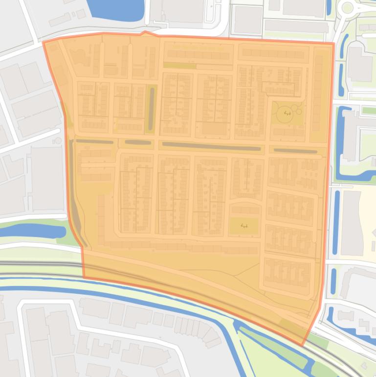 Kaart van de Bomenbuurt.