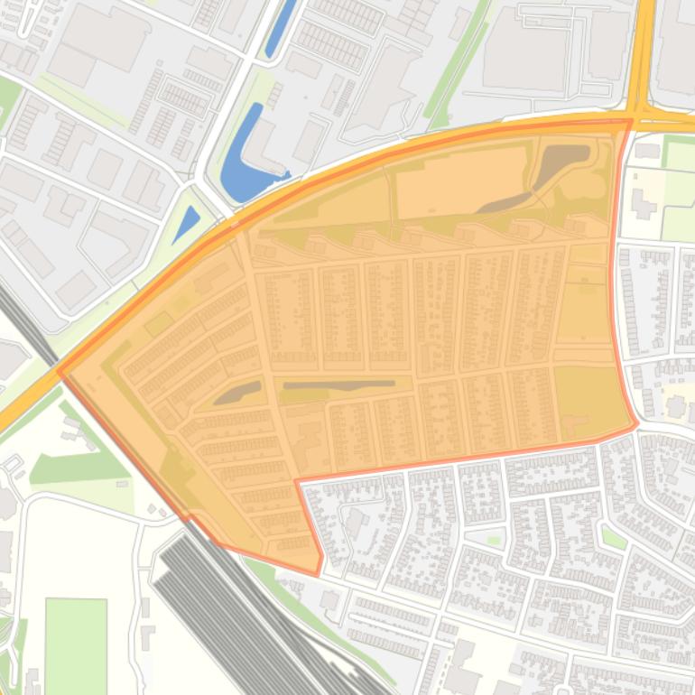 Kaart van de Bomenbuurt.