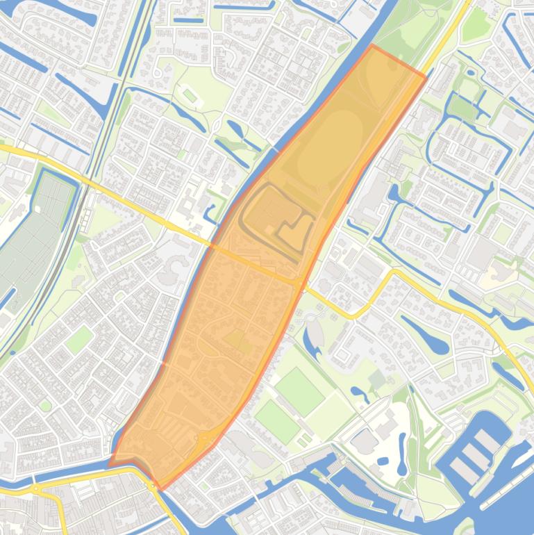 Kaart van de Bomenbuurt.