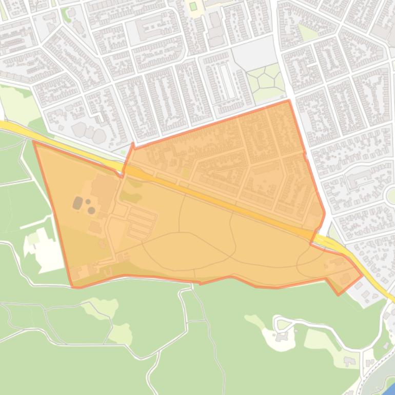 Kaart van de Bomenbuurt.