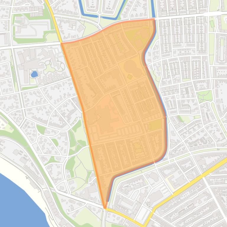 Kaart van de buurt Bonedijkestraat en omgeving.