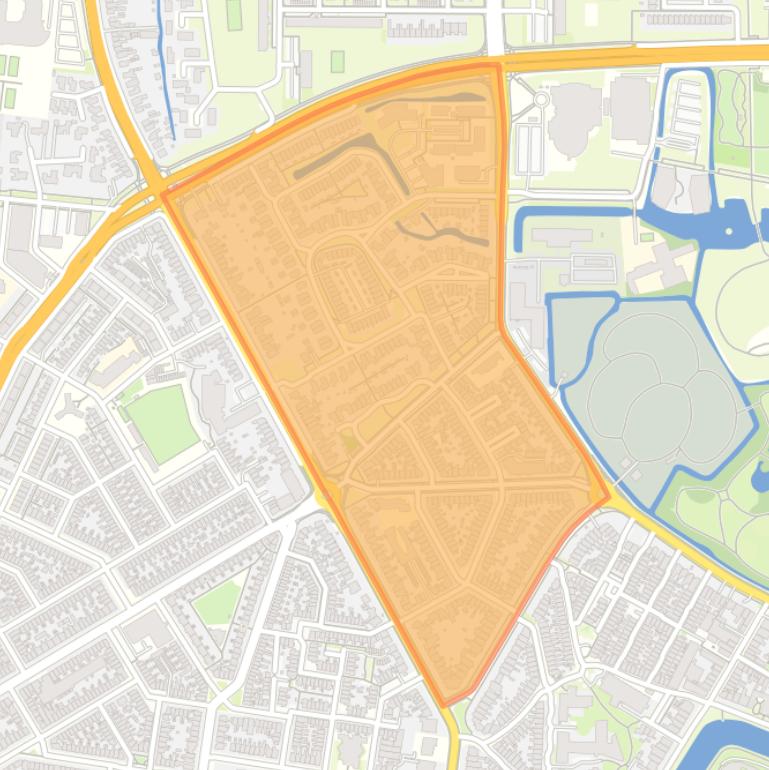 Kaart van de buurt Bonifatius.