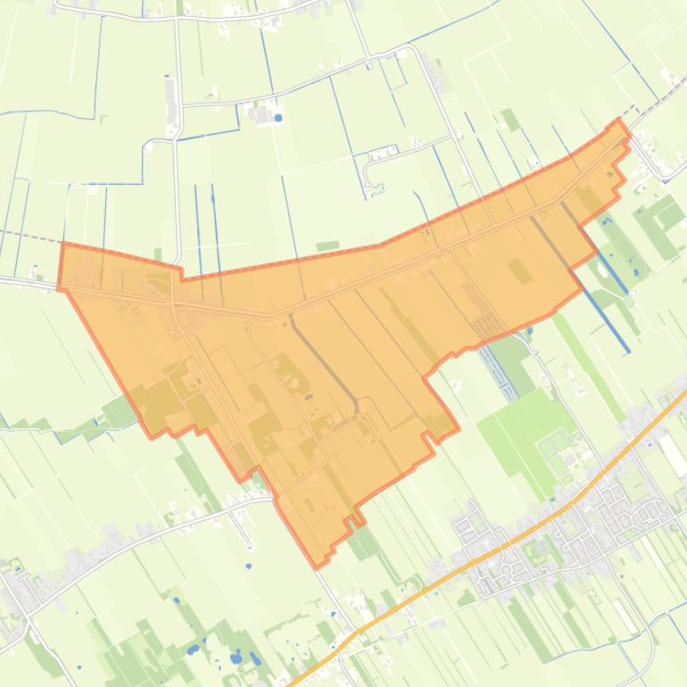 Kaart van de buurt Bontebok.