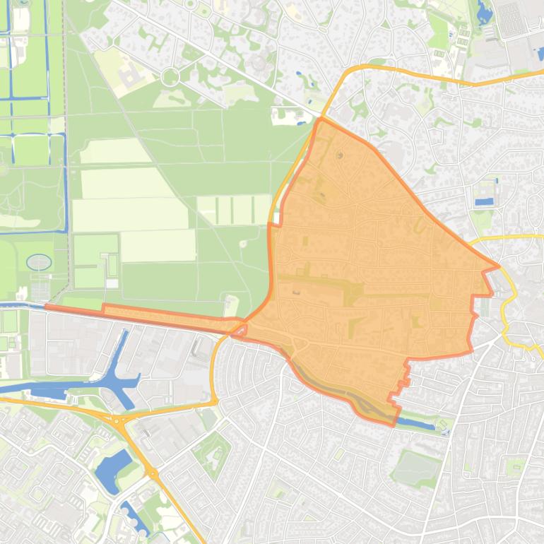 Kaart van de buurt Boomberg.