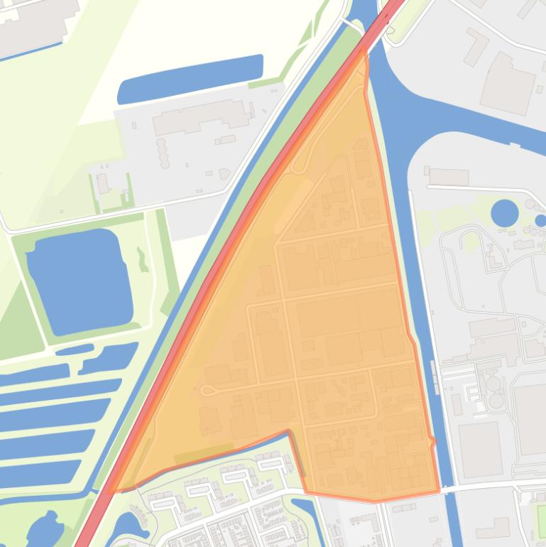 Kaart van de buurt Borchwerf-Zuid.