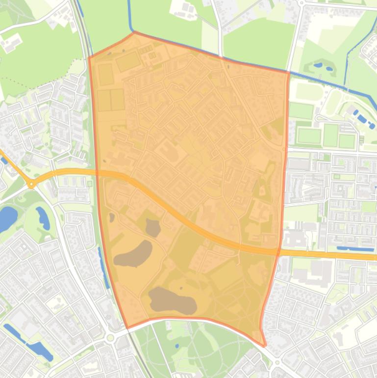 Kaart van de buurt Borgele.