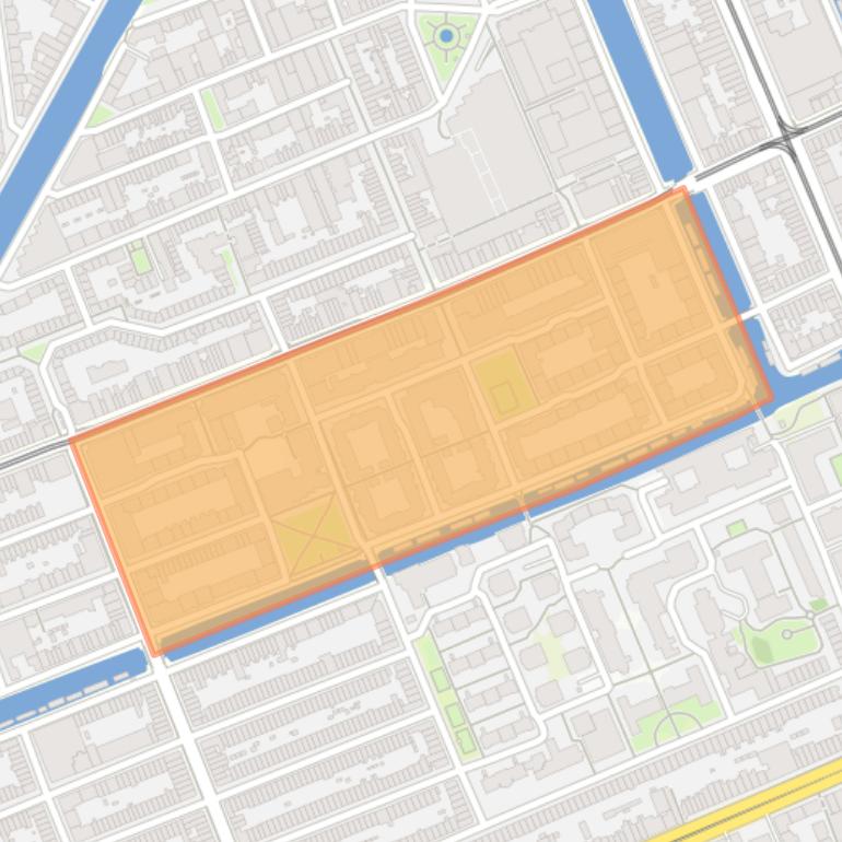 Kaart van de Borgerbuurt.