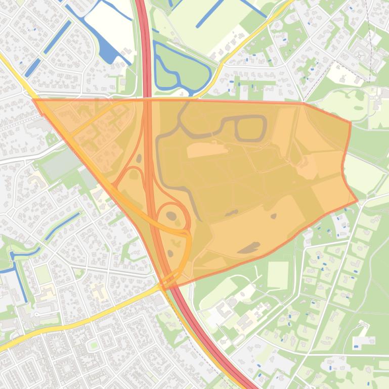 Kaart van de buurt Bos van Bredius-Zuid.