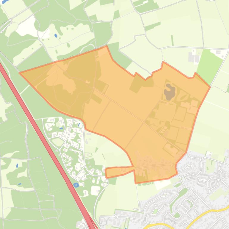 Kaart van de buurt Boschoven.