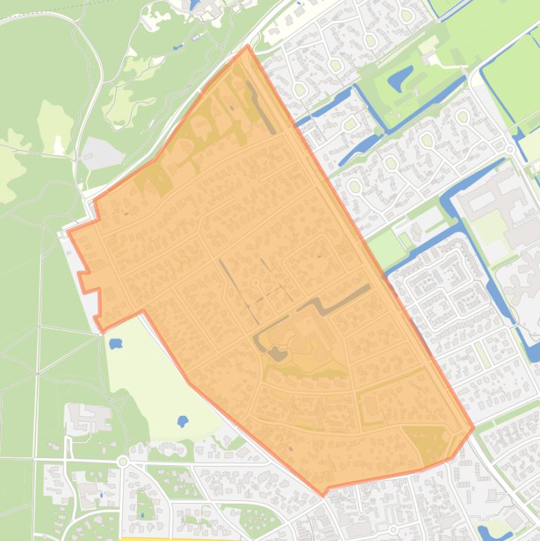 Kaart van de buurt Boschrand.