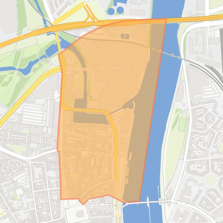 Kaart van de buurt Boschstraatkwartier.