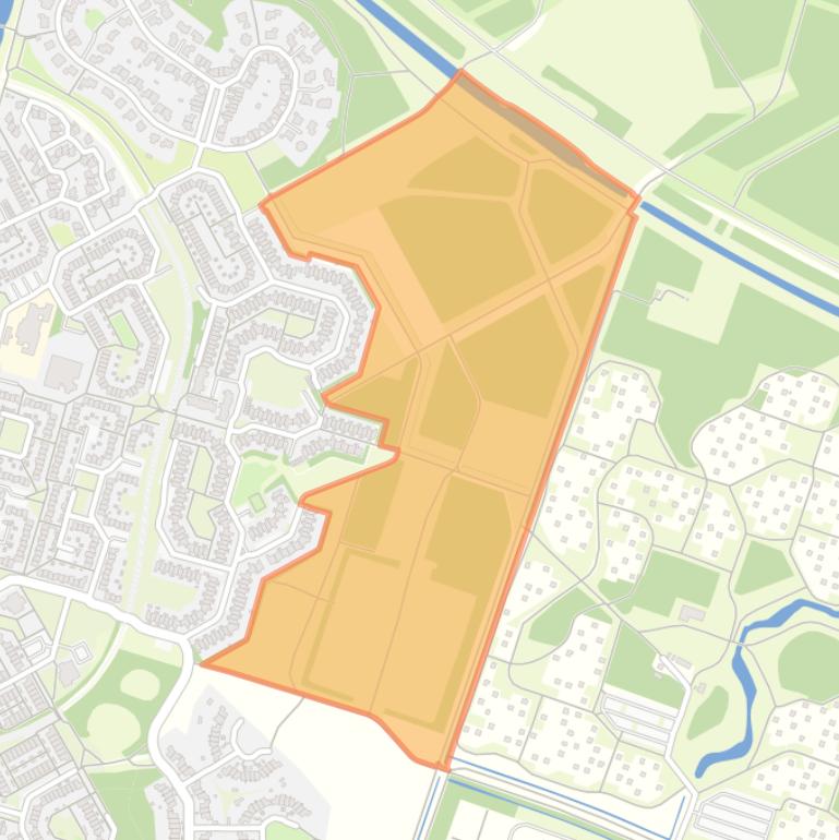 Kaart van de buurt Bosgebied De Grienden.