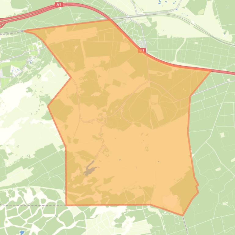 Kaart van de buurt Bosgebied Hoog Buurloo.