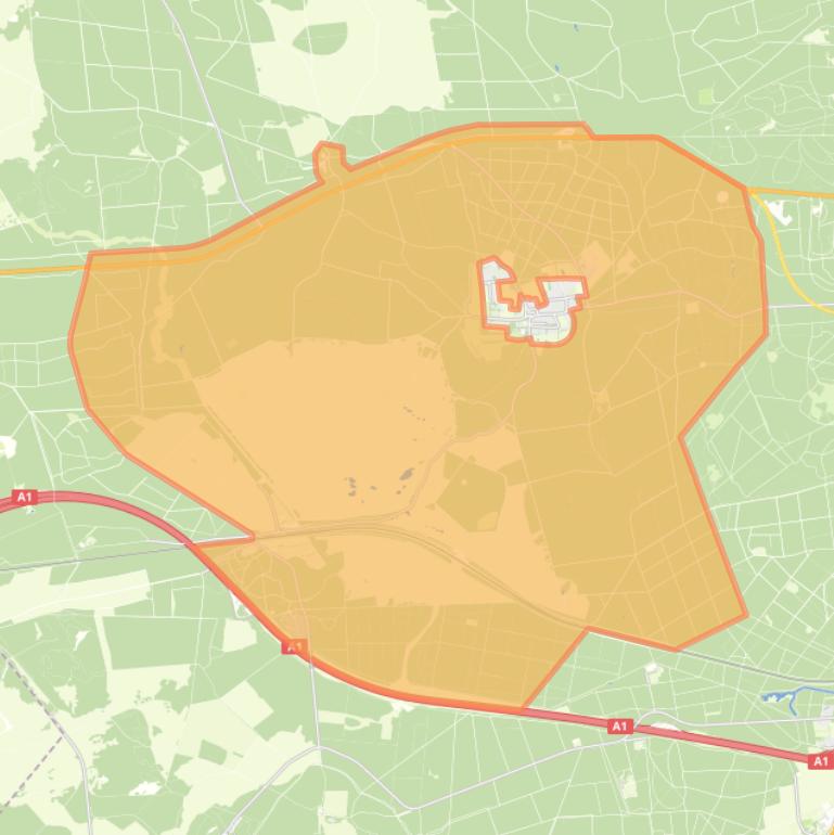 Kaart van de buurt Bosgebied Hoog Soeren.