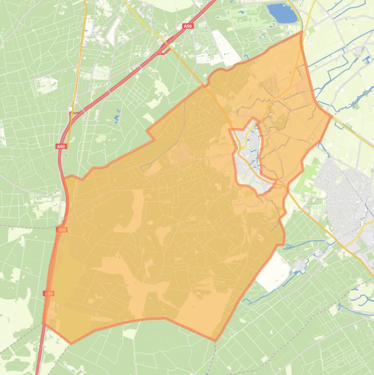 Kaart van de buurt Bosgebied Loenen.