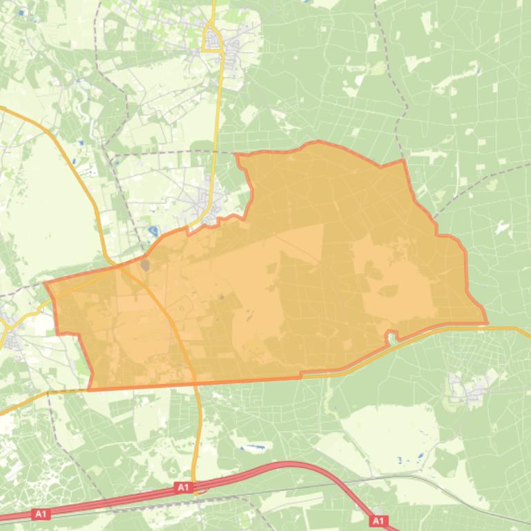 Kaart van de buurt Bosgebied Meerveld.