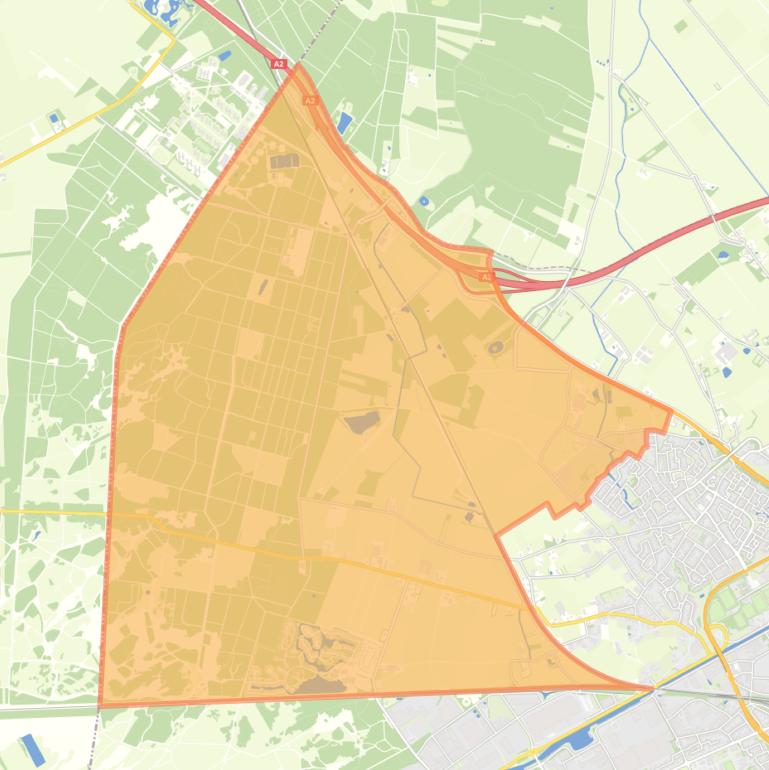 Kaart van de buurt Boshoven buitengebied.