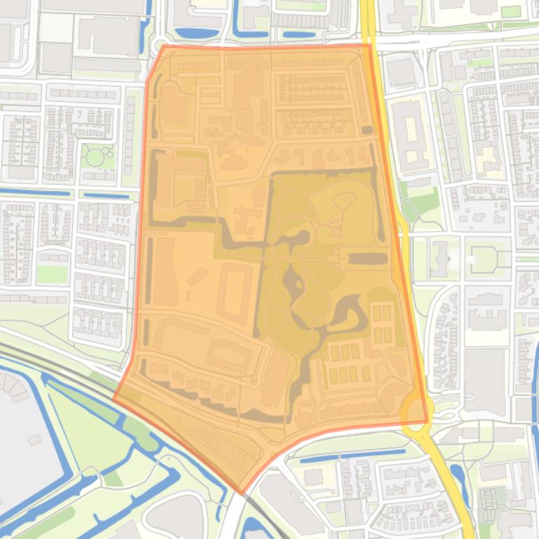 Kaart van de buurt Bospark.