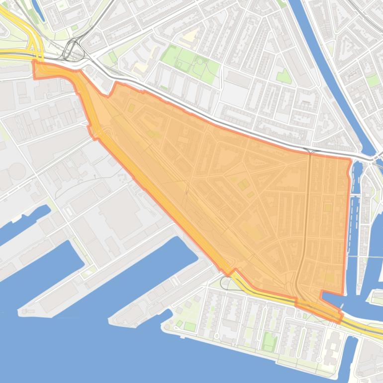 Kaart van de buurt Bospolder.