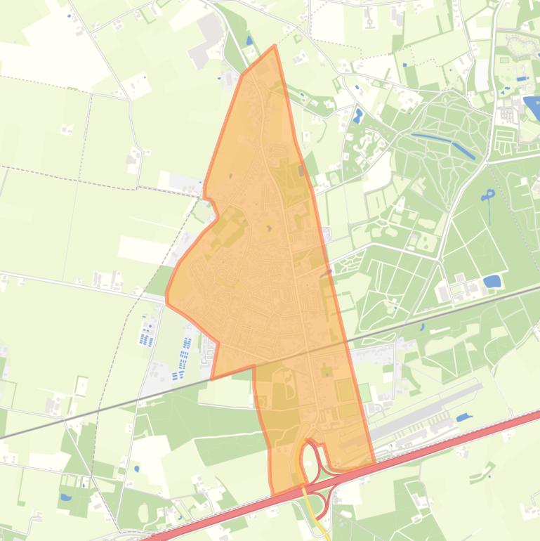 Kaart van de buurt Bosschenhoofd.