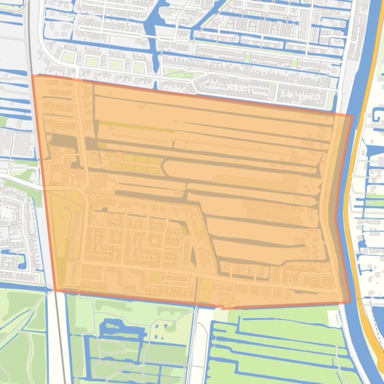 Kaart van de Botanicusbuurt.