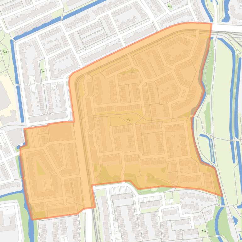 Kaart van de Botenbuurt.