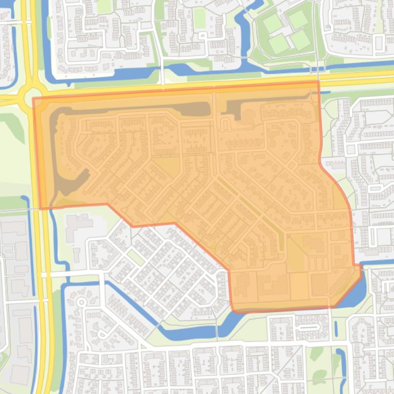 Kaart van de buurt Botter West.