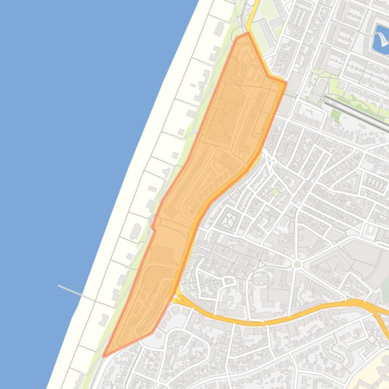 Kaart van de buurt Boulevard Midden.