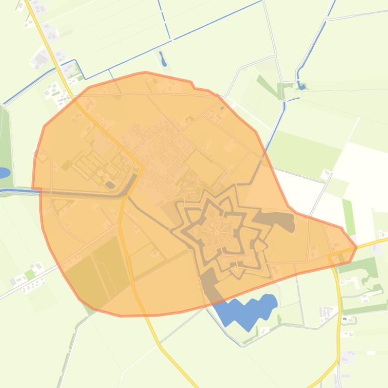 Kaart van de buurt Bourtange.