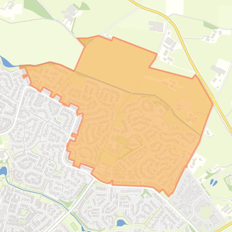 Kaart van de buurt Bovenhoek.