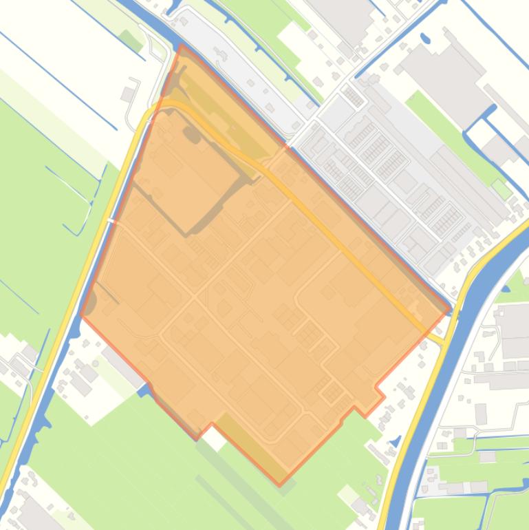 Kaart van de buurt Bovenland.