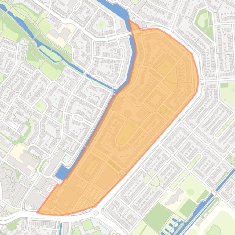 Kaart van de buurt Bovenmaat West.