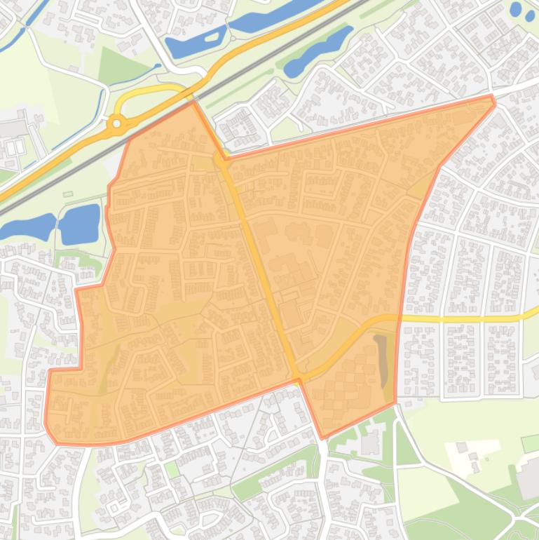 Kaart van de buurt Braakmanslanden noordoost.