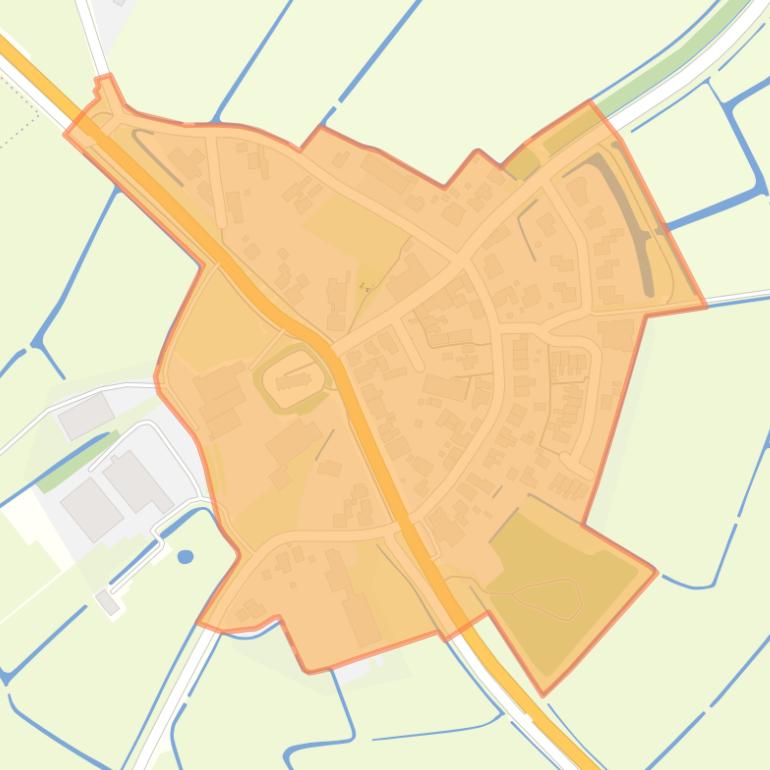 Kaart van de buurt Brantgum.