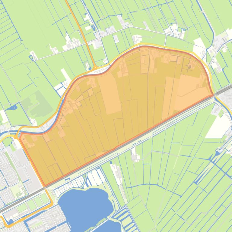 Kaart van de buurt Breeveld.