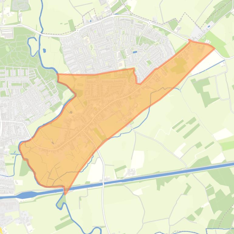 Kaart van de buurt Breugel.