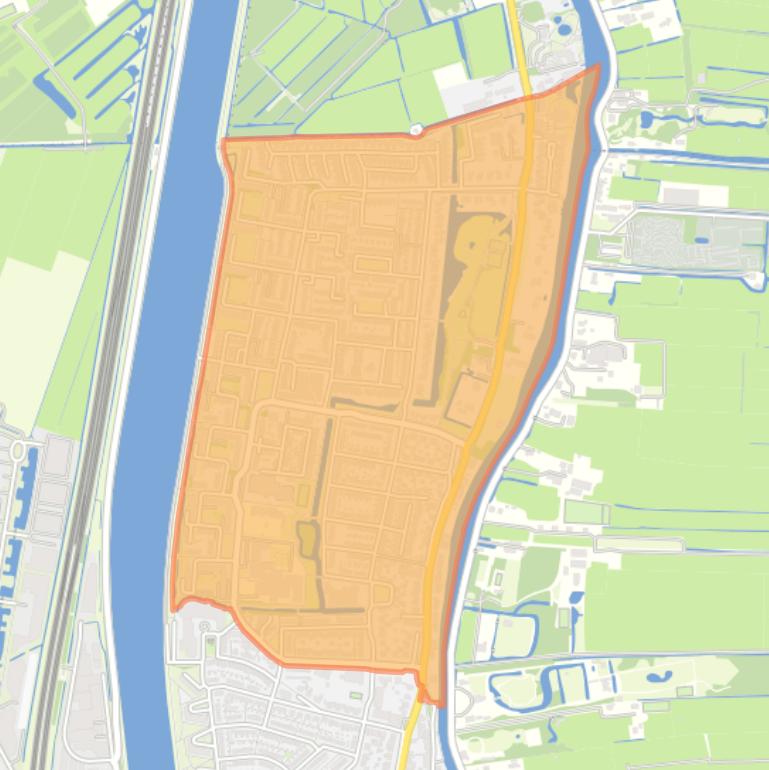 Kaart van de buurt Breukelen Noord.