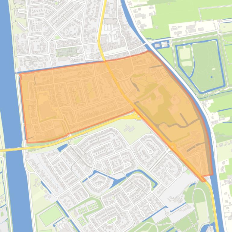 Kaart van de buurt Breukelen Zuid.