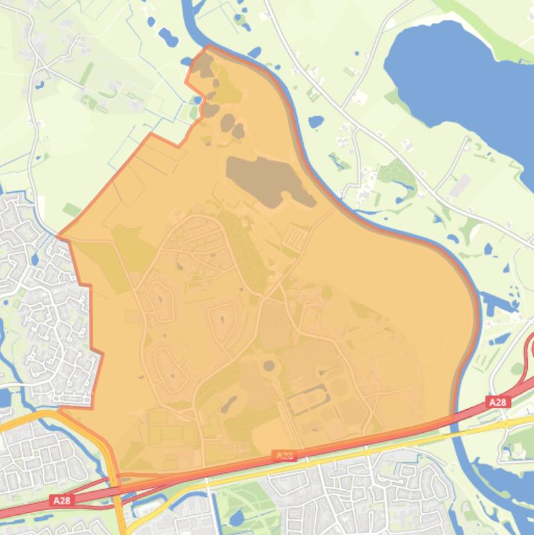 Kaart van de buurt Brinkhoek.