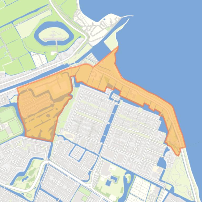 Kaart van de buurt Broeckgouw.