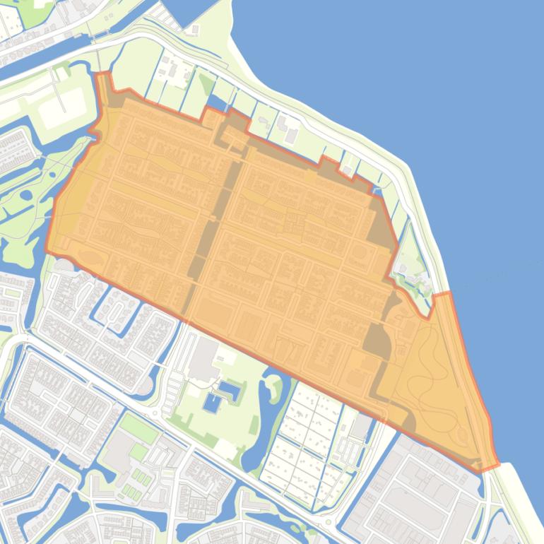 Kaart van de buurt Broeckgouw.