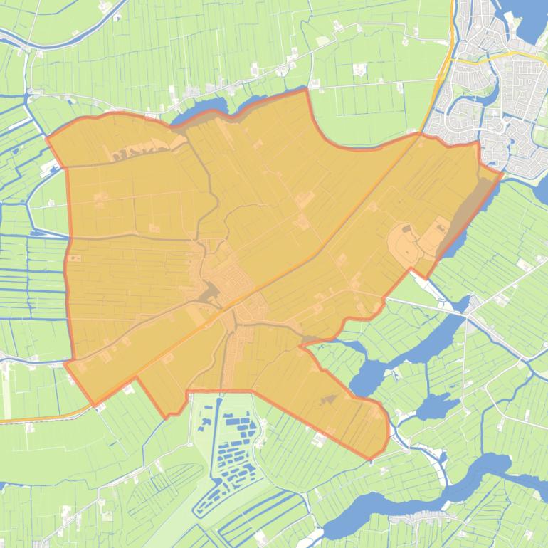 Kaart van de buurt Broek in Waterland.