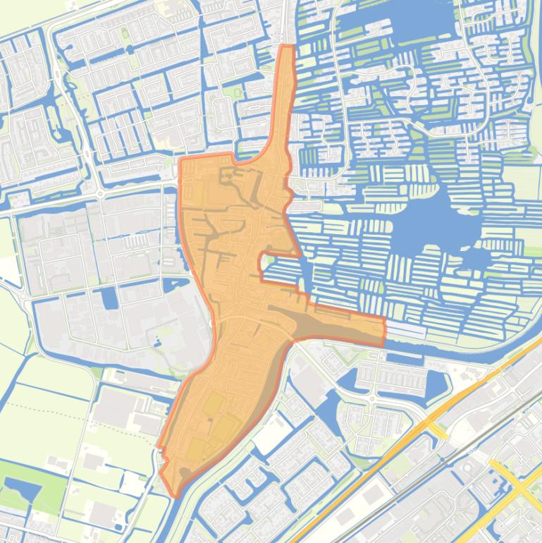 Kaart van de buurt Broek op Langedijk kern.