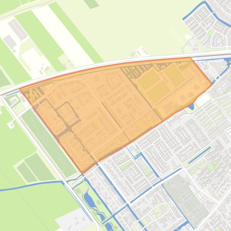 Kaart van de buurt Broekgraaf-Noord.