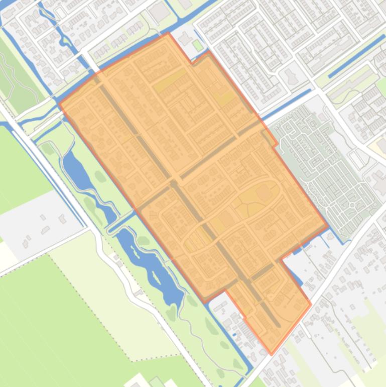 Kaart van de buurt Broekgraaf-Zuid.