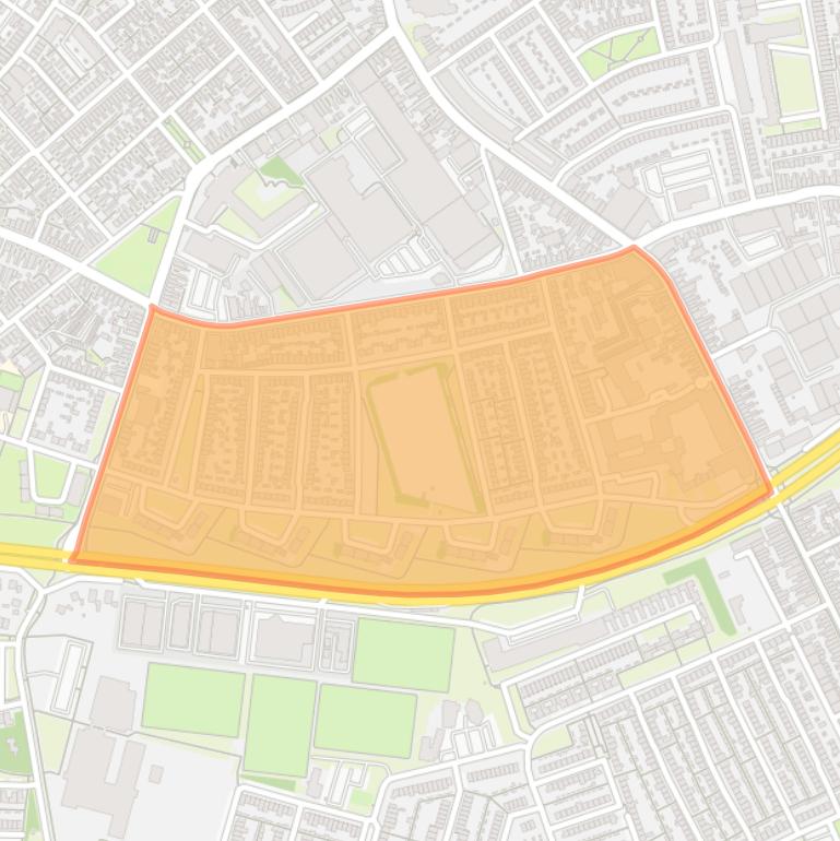 Kaart van de buurt Broekhoven II West.