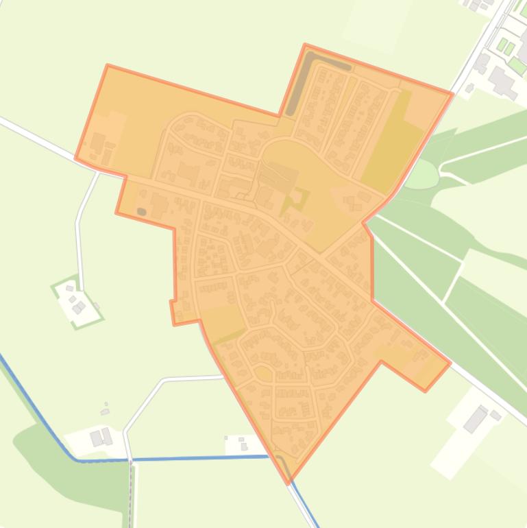 Kaart van de buurt Broekland Kern.