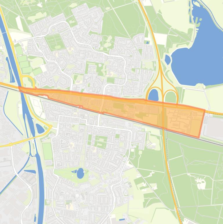 Kaart van de buurt Brouwhorst.